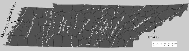 Tennessee Provicial Map